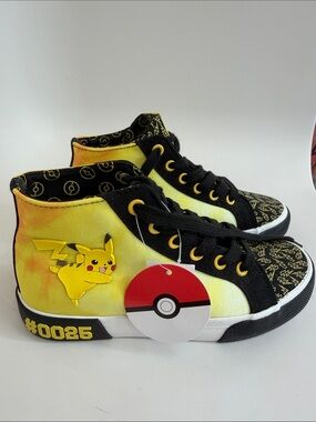 Pokemon Shoes with Pikachu Kids Size 3